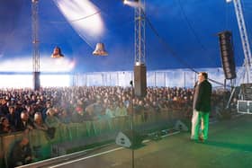 Comedian Frankie Boyle performing at Big Top Comedy and Cabaret tent at Victorious Festival. Picture:Marcin Jedrysiak