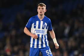 Brighton striker Mark O'Mahony will link-up with Pompey on loan after their Carabao Cup match against Crawley. Picture: Mike Hewitt/Getty Images)