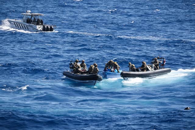 The Patrol Ship seized a total of 506kg of class A narcotics worth more than £40 million pounds. LPhot Matt Bradley/Royal Navy/Crown Copyright 2024/PA