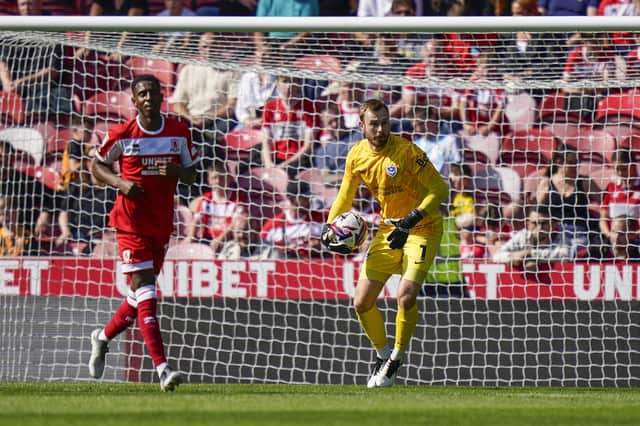 Gaffer For Day, Zac Lloyd from Petersfield, chose Will Norris as his man of the match against Middlesbrough. Picture: Jason Brown/ProSportsImages
