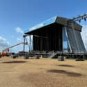The epic weekend has come to an end with crews wasting no time to clean up and start taking down the stage.