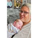 Zoe Doyle with surprise baby Hayley Doyle Picture: Kennedy News and Media