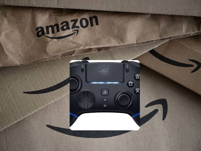 Amazon shoppers can save over £100 on a PS5 controller. Photo: Getty Images/ Amazon