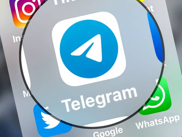Telegram app on a phone. Photo: DENIS CHARLET/AFP via Getty Images