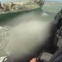 Marine Police rescue yachtsman from storm.
