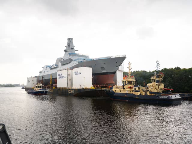 Type 26 and 31 shipbuilding programmes have been classed as amber in the MoD major projects data, which means they could end up overbudget and miss deadlines.