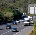 A pedestrian has been hospitalised following a collision on the M3 near Winchester.