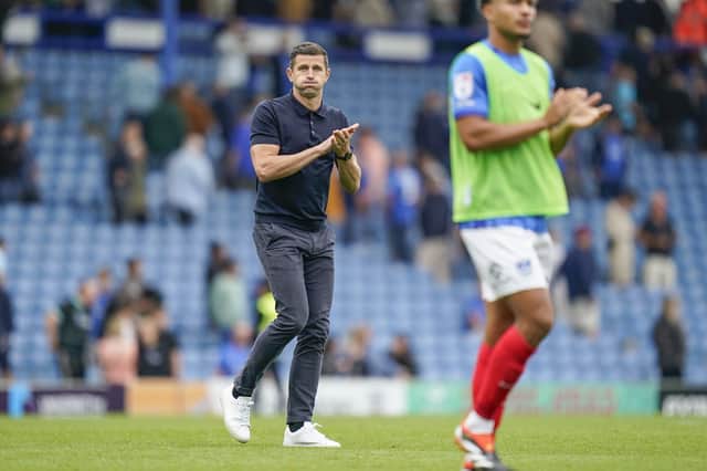 John Mousinho pinpointed Sunderland's 'clinical' finishing as Pompey's downfall in a 3-1 defeat. Picture: Jason Brown/ProSportsImages