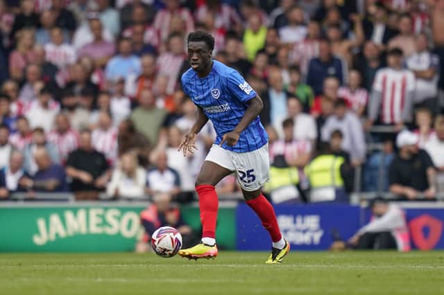 Abdoulaye Kamara made an impact after coming off the bench against Sunderland for his Pompey debut. Picture: Jason Brown/ProSportsImages