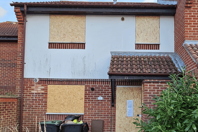 A house in Gosport has been boarded up amid a closure order. The property will be shut for three months following rampant anti-social behaviour and drug use.