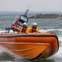 RNLI crews rescued a yacht that was stuck on a buoy. Pictured are Hayling Island crews responding to a different incident last year.