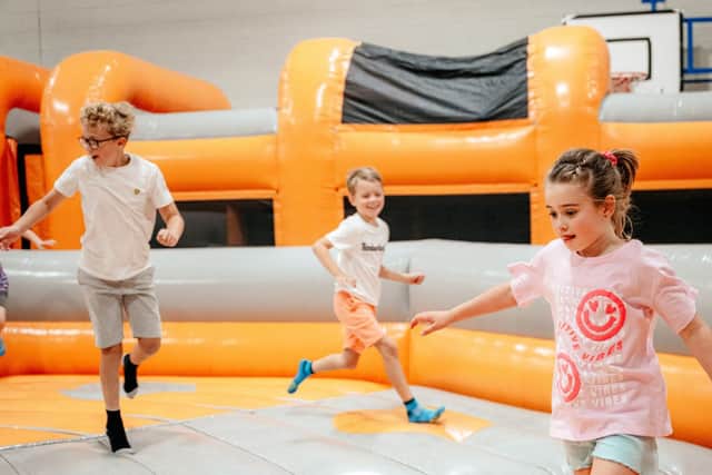 Unleash your inner warrior at Ninjair which is a brand new inflatable course that will be coming soon.