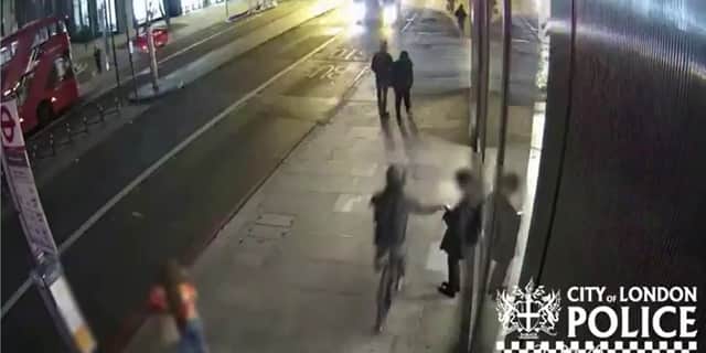 CCTV image of phone theft.