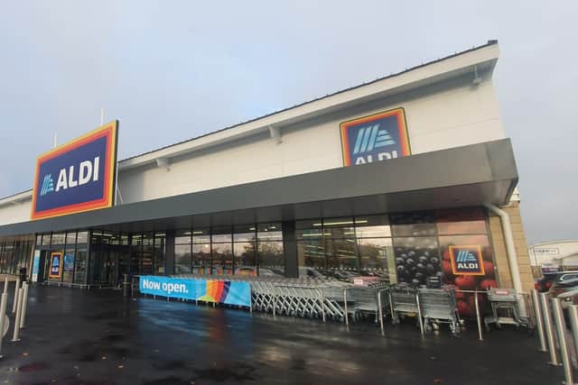 Aldi is looking to speed up its expansion plans after recording high levels of sales and profits. Pictured is the store at The Pompey Centre in Fratton.