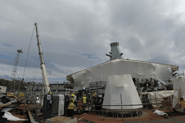 A deadly new weapon has been installed on the Type 26 frigate HMS Glasgow. She is currently being built in Scotland.