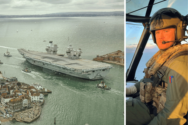HMS Queen Elizabeth has been continuing Operational Sea Training exercises this week. Last week, Lt Rhodri Leyshon, 31, tragically died after a helicopter ditched while flying over the English Channel.
