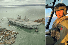 HMS Queen Elizabeth has been continuing Operational Sea Training exercises this week. Last week, Lt Rhodri Leyshon, 31, tragically died after a helicopter ditched while flying over the English Channel.