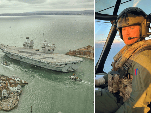 HMS Queen Elizabeth has been continuing Operational Sea Training exercises this week. Last week, Lt Rhodri Leyshon, 31, tragically died after a helicopter ditched while flying over the English Channel.
