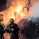 Fareham and Portchester firefighters were deployed to a scrap yard blaze in Southampton, working overnight to extinguish the flames.