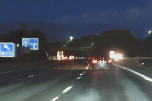 A BMW driver has been caught driving at 121mph on the M27 eastbound in Hampshire without a valid licence.