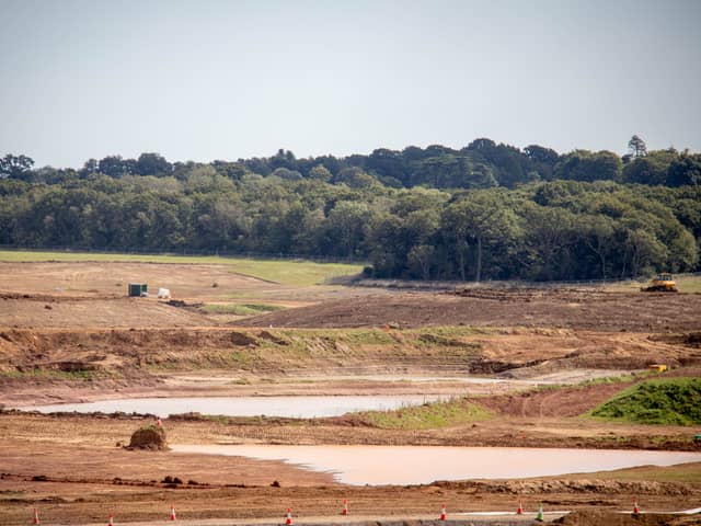 The preparation works on the site are concluded as the site moves to construction phase