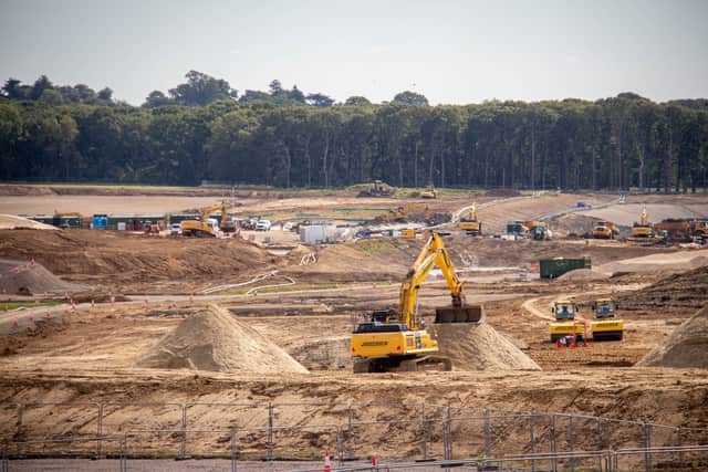 The construction work is beginning following two years of preparation work on the site