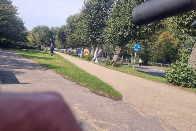 A police cordon has been set up in a park in Gosport.