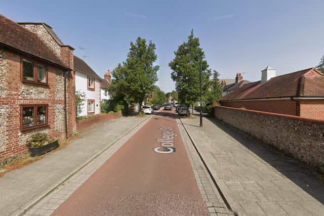 The attack happened in College Street, Petersfield, during the early hours.