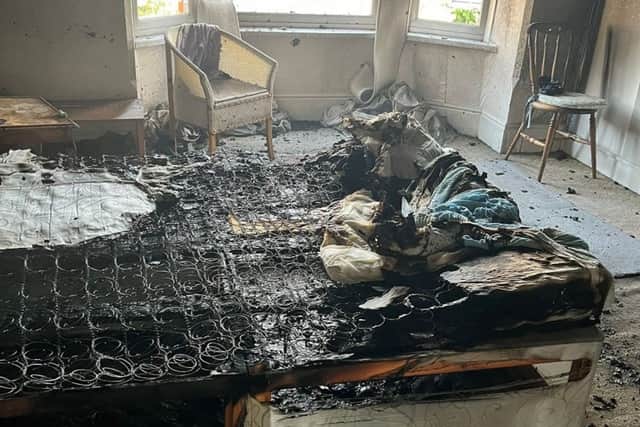 Hampshire firefighters have issued a warning after a fire broke out at a property due to an electric blanket.