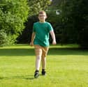 Ezra McCullough (9) from Cosham, is taking part in the Rowans Hospice Shining Stars Walk on Saturday, September 21, 2024 in memory of his 'Pops' Mark McCullough who died aged 58 in July 2024 from MND. 