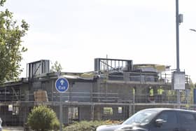 Construction work continues at the new Costa being built at The Pompey Centre