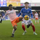 Josh Martin made his Pompey debut against Blackpool in November 2023. Picture: David Horton / CameraSport