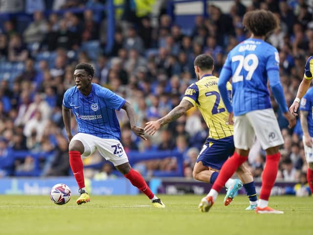 Pompey midfielder Abdoulaye Kamara is exciting Pompey fans. Pic: Jason Brown/ProSportsImages