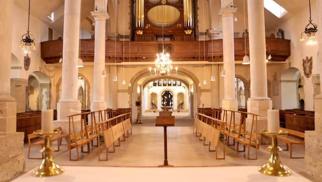 Inside Portsmouth Cathedral