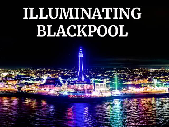 Wide shot photo of Blackpool Illuminations