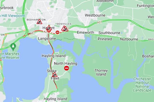 There is heavy congestion going on and off of the island.