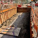Portsmouth City Council has issued an update on the progress of Hilsea Lido. 

Pictured: The backwash tank fitted into place – this will be covered but will be accessible by a manhole cover.