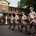 Members of the Royal Marines Band Service (RMBS) have been marching round HMS Collingwood to raise money for Sophie Ward, a musician diagnosed with Motor Neurone Disease.