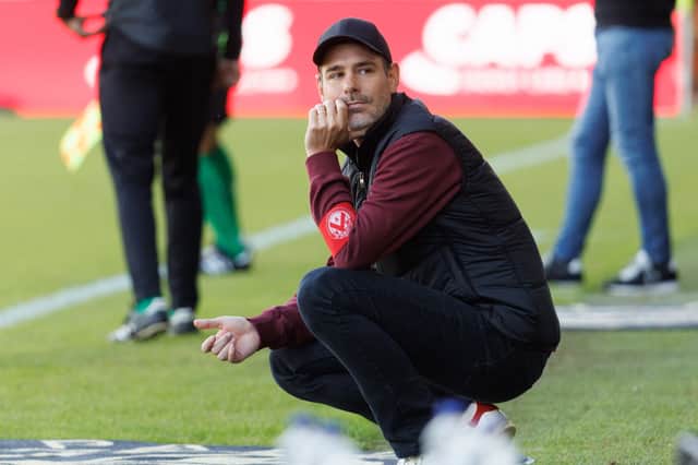 Freyr Alexandersson is reported to have held talks with Cardiff City according to the Belgian press. (Photo by KURT DESPLENTER/Belga/AFP via Getty Images)