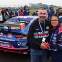 Claire had won the opportunity to display a message of her choice on the car, and with Darren’s passion for motorsport, she knew the setting would make the moment even more memorable. 
