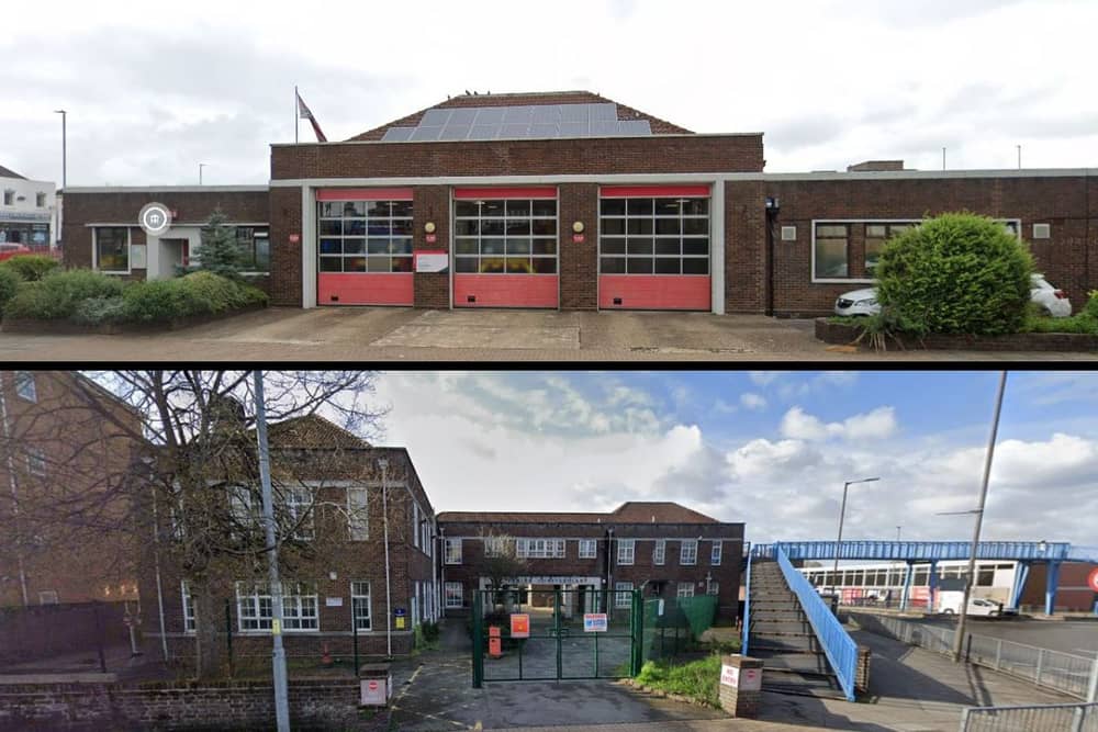 Cosham's 'old' police and fire stations