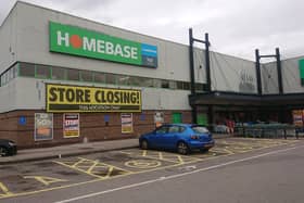 Closure signs have appeared outside Homebase in Fareham