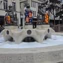 The Queen Elizabeth Fountain in Portsmouth City Centre