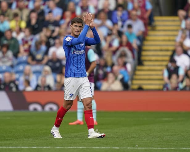 Freddie Potts impressed on his Pompey debut at Burnley. Picture: Jason Brown/ProSportsImages