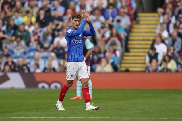 Freddie Potts impressed on his Pompey debut at Burnley. Picture: Jason Brown/ProSportsImages