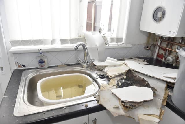 Unexposed pipes and other hazards have been left in the house.