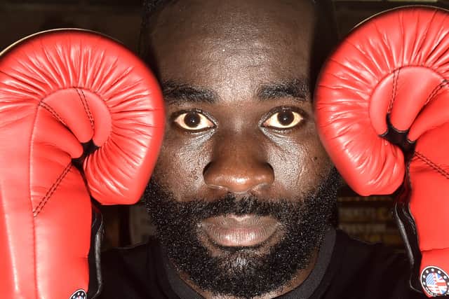 Portsmouth's Ahmed Adam is making his professional boxing debut in Southsea tomorrow, after escaping war-torn Sudan, seeking refuge in the city and making a new life for himself. Pic: Sarah Standing