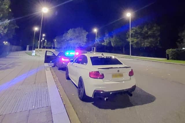 A BMW was seized 