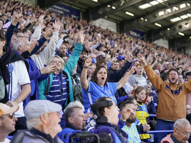 Pompey fans were in full voice against Sheffield United: Pic: Jason Brown/ProSportsImages