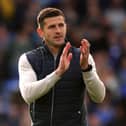 Pompey boss John Mousinho is trying every superstition possible as his side look for their first Championship win. Pic: PA
